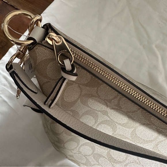 Coach Tan and Cream Pennie Shoulder Bag - Picture 7 of 10